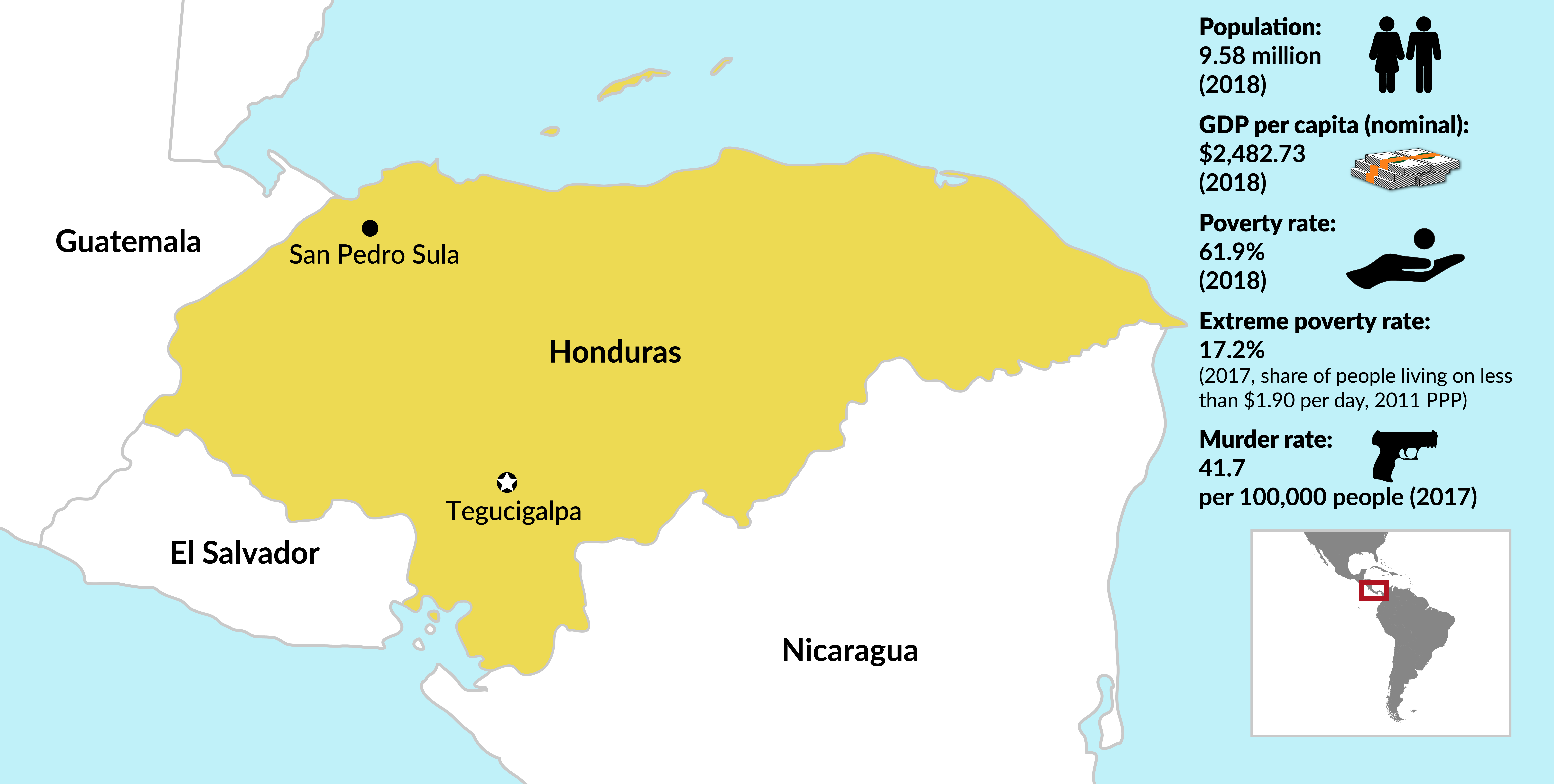 Honduras Poverty Map
