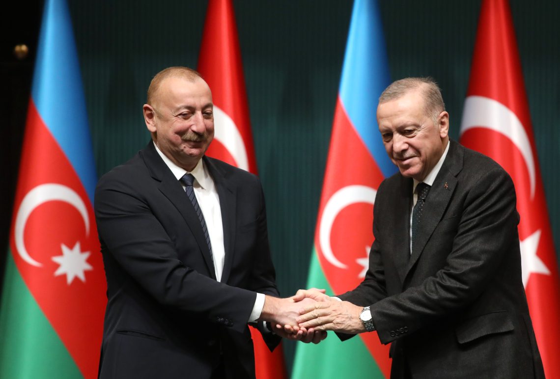 Azeri President Aliyev meets Turkish President Erdogan in Ankara
