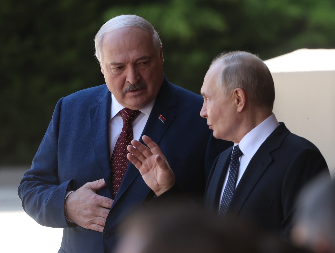 Belarus’ Alexander Lukashenko and Russia’s Vladimir Putin
