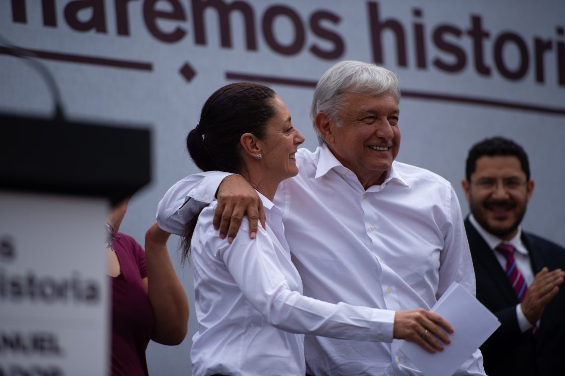 Andres Manuel Lopez Obrador and Claudia Sheinbaum