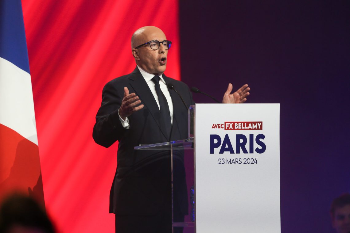 Eric Ciotti, president of the French right-wing party Les Republicains.