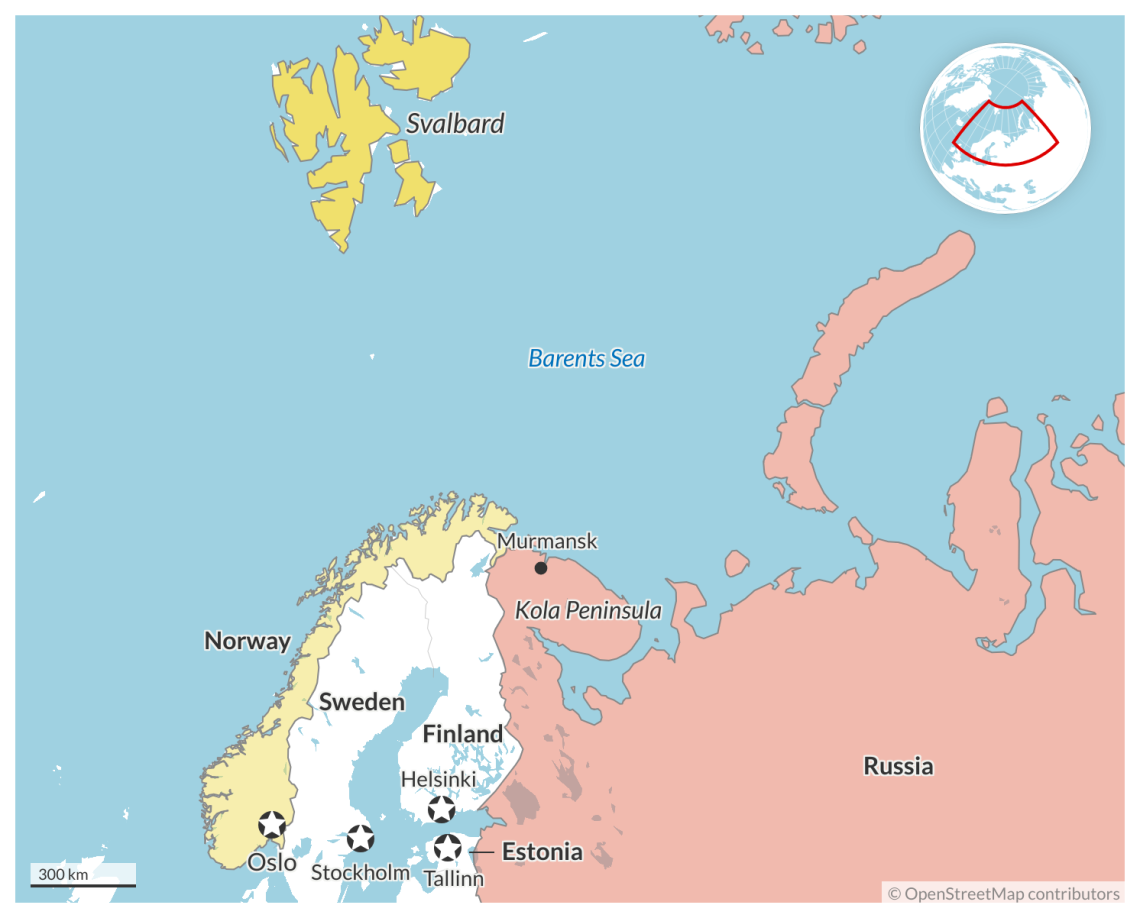 Kola peninsula map