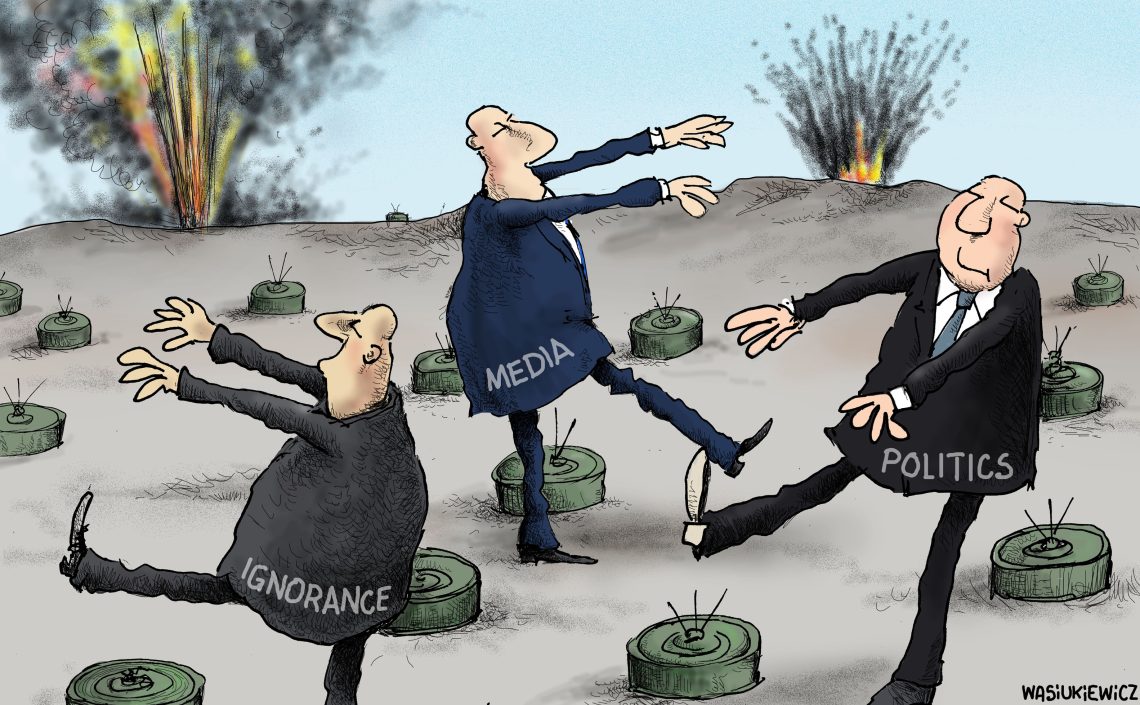 In professions such as politics, many are sleepwalking and oblivious to the risks surrounding them. Dangers to freedom and in consequence democracy do not only come from expansionist authoritarian regimes.