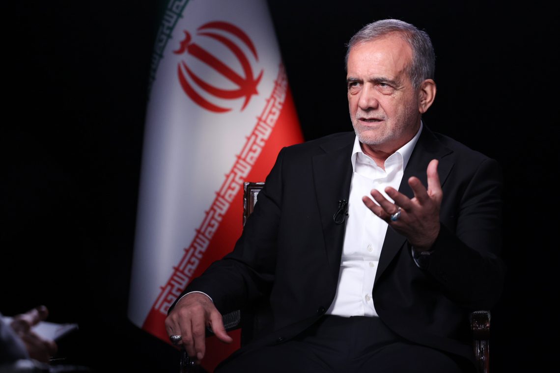 Iranian President Masoud Pezeshkian in New York